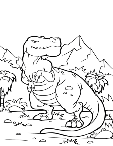 Tyrannosaurus Rex Coloring Page